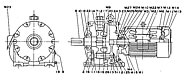 EFA,EFB形　ギヤードモータ　内部構造図